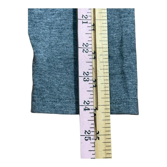 Reitmans Shirt Womens Small Gray Long Sleeve Coffee Time Henley Graphic Top - Picture 4 of 8